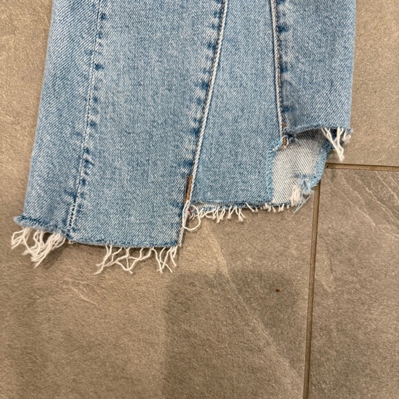 NWT Mother The Insider Crop Pointy Fray Bootcut high waisted Denim jeans size 27 - Picture 6 of 10